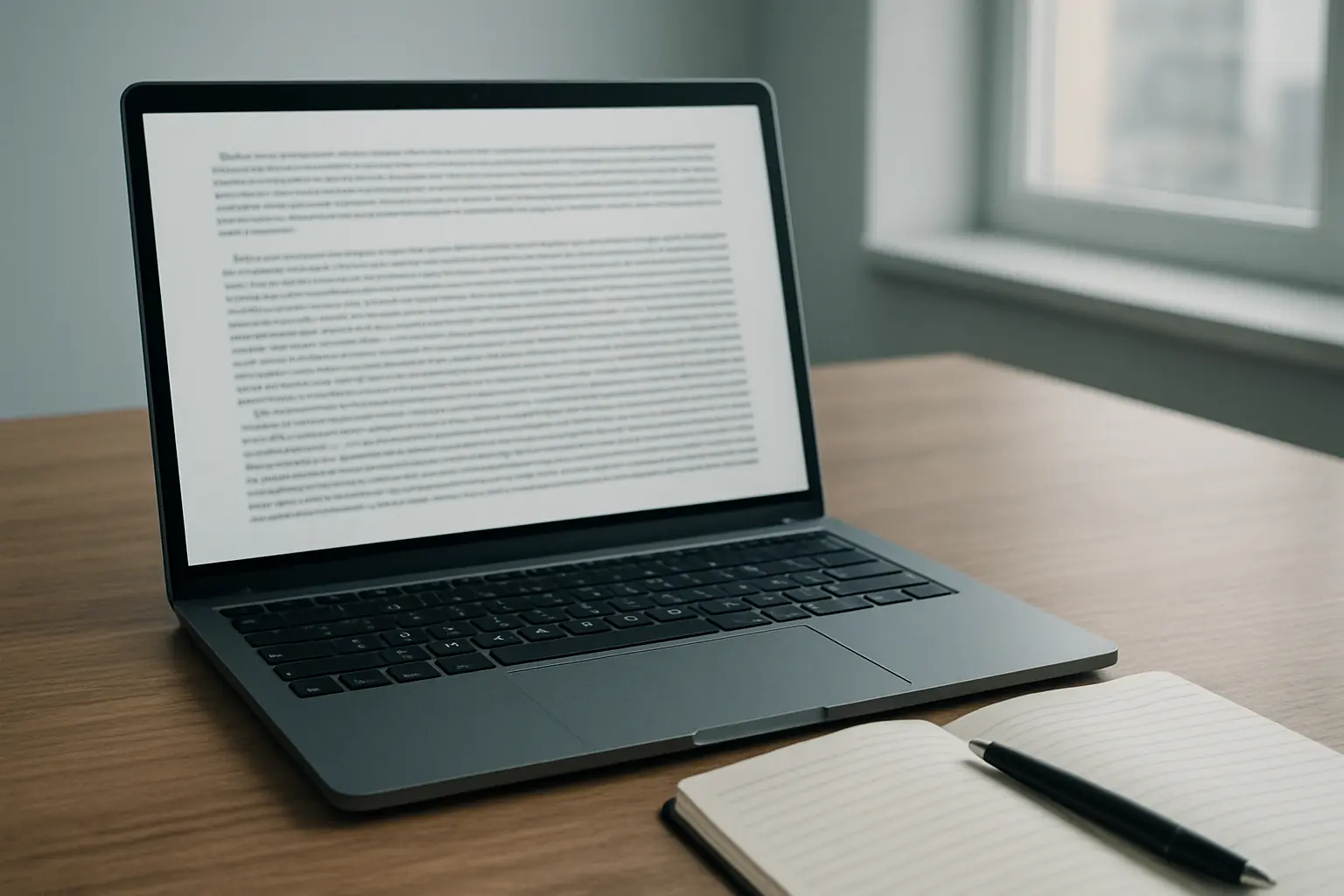 Laptopscherm met een wettekst waarin een geldigheidsperiode is aangestreept