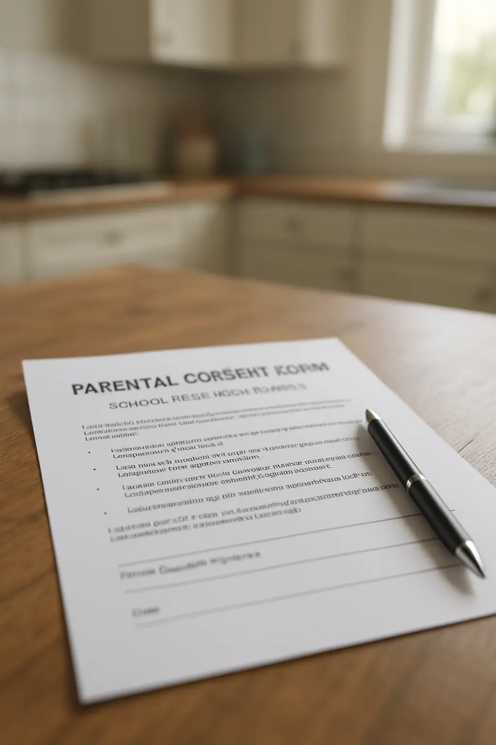 Toestemmingsformulier voor ouders bij schoolonderzoek met minderjarige leerlingen