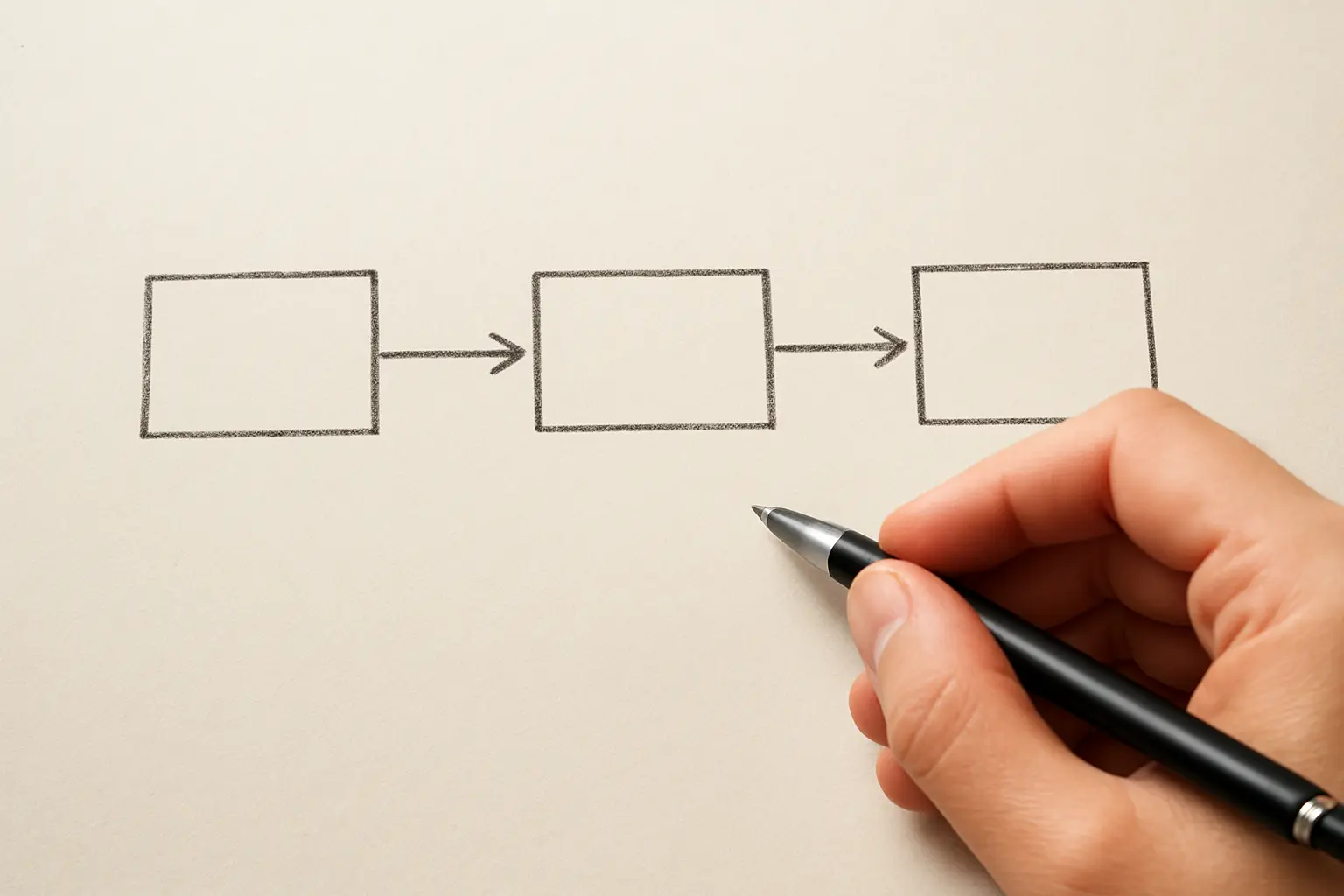 Schematisch model met werkkenmerk, mediator en uitkomstvariabele voor een HRM-hypothese